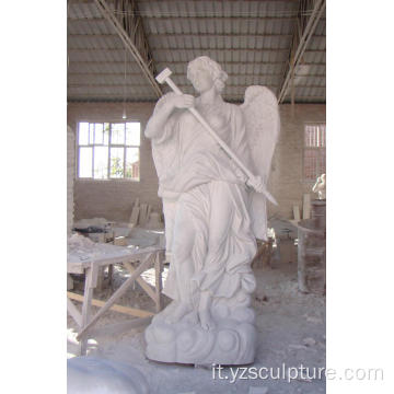 Bianchi marmo religiosi grandi dimensioni statua di Angelo